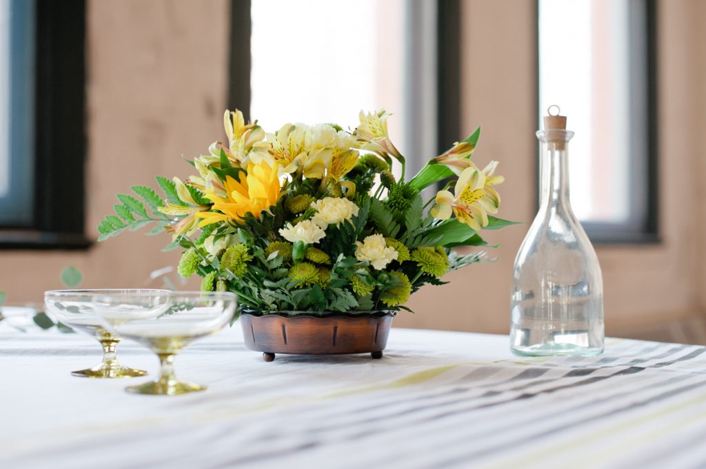 Party table yellows