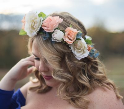 Pink Peony Silk Flower Crown