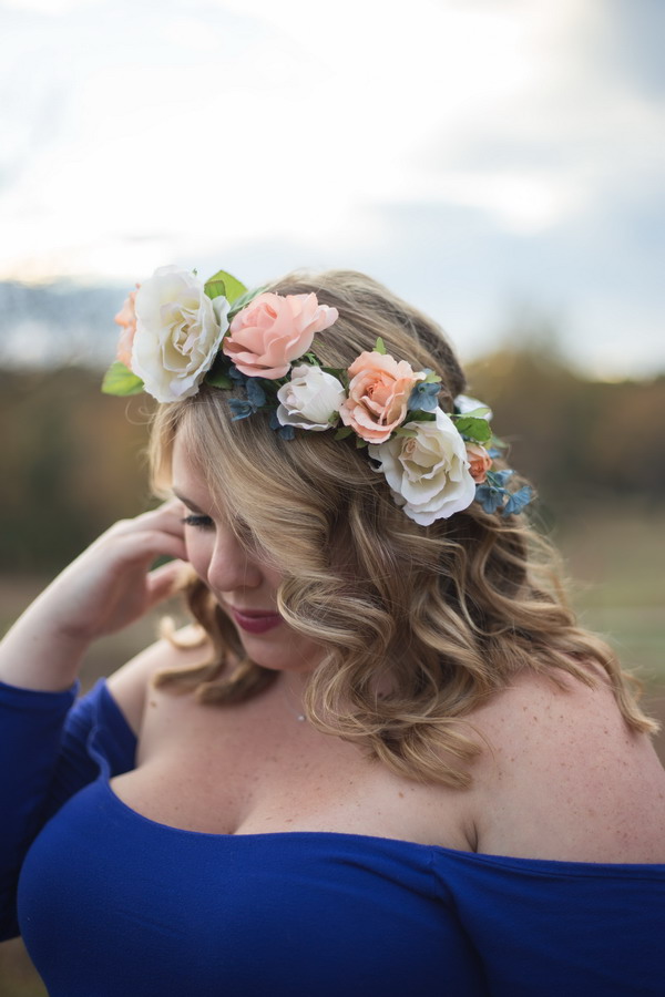 Pink Peony Silk Flower Crown