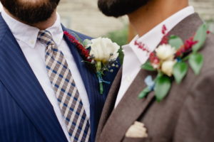 Groom Boutonniere Groomsmen Detroit Flowers Wedding biergarten