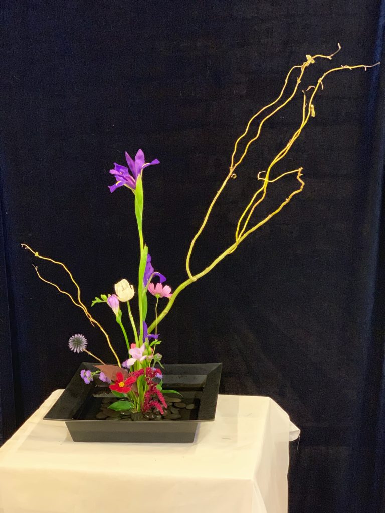 Rockin wedding Detroit Ikebana table arrangement