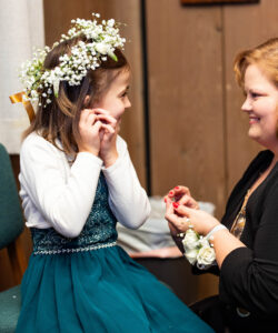 Flower Girl Baby's Breath flower Crown wedding