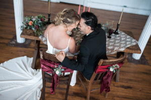 Fort Wayne Historic Vintage sweet heart table wedding setting